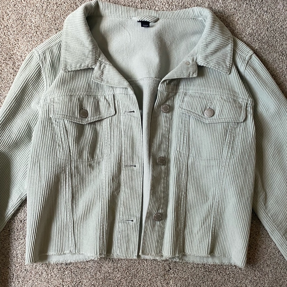 Kids XL (14-16) Art Class Mint Corduroy Jacket